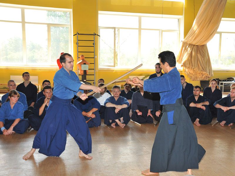 Традиционная японская школа фехтования (фото )